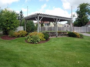 Community garden and gazebo