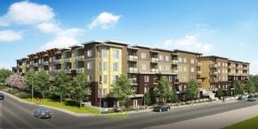 Kelowna apartment for rent - Glenmore Central in Kelowna, BC exterior of property from street level