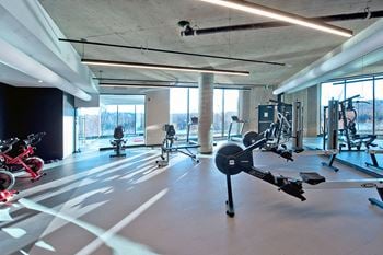 Fully-equipped fitness facility, including a yoga room
