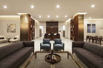 Private lounge with billiard table and big-screen tv
