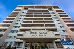 Hamilton apartment for rent - Market Street Apartments image of exterior of front entrance in Hamilton, ON