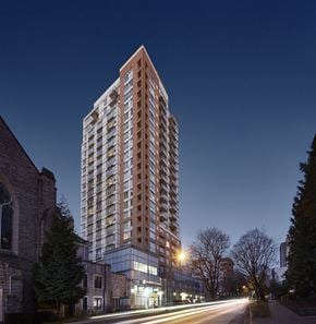 Vancouver apartment for rent - Wesley Place apartment building exterior in Vancouver, British Columbia