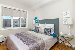 Calgary apartment for rent - Beacon Heights in Calgary, AB brightly lit bedroom with large window