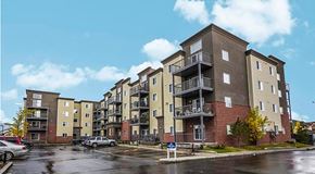 Edmonton apartment for rent - Elizabeth Gardens in Edmonton, AB exterior of building and parking lot
