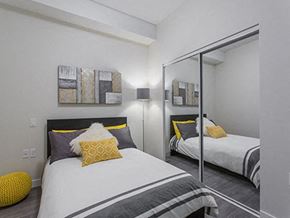 North Vancouver apartment for rent - Lynn Creek in North Vancouver, BC bedroom with mirror closet doors