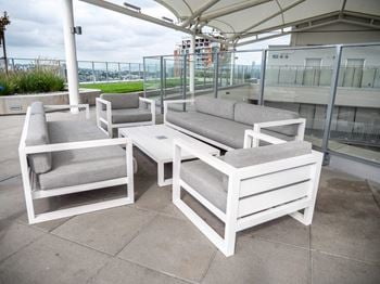 Rooftop adult lounge area