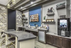 Charlotte apartment for rent - clubhouse leasing center cafe