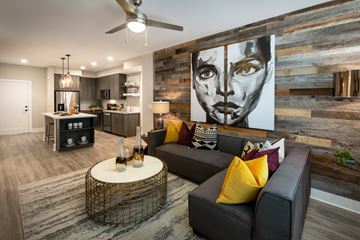 Atlanta apartment for rent - a living room with a couch and a table