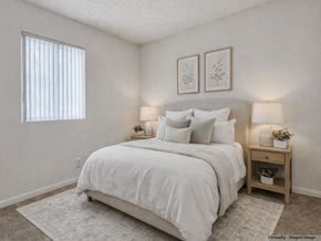Spring Valley apartment for rent - Primary Bedroom with Bed at Peppertree