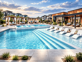 Midvale apartment for rent - Amara Pool Rendering at Amara Apartments,Midvale,UT,84047