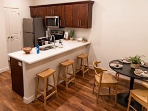 North Logan townhouse for rent - Four Seasons Logan Apartments and Townhomes Seating at Kitchen Bar