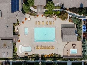 North Logan townhouse for rent - Four Seasons Apartments and Townhomes Drone View of Pool