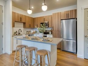 Midvale apartment for rent - Kitchen Island at Amara