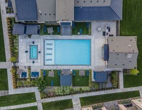 American Fork townhouse for rent - Aerial View of Parc on 5th Pool & Spa