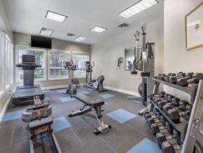 Midvale apartment for rent - Free Weights in Gym at Pinehurst Apartments Midvale, UT 84047
