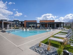 Midvale apartment for rent - View of Clubhouse from Pool at Amara