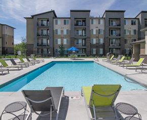 Salt Lake City apartment for rent - Swimming Pool With Relaxing Sundecks at Enclave at 1400 South Apartments, Salt Lake City, Utah
