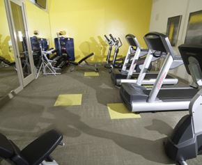 Salt Lake City apartment for rent - Cardio Machines In Gym at Enclave at 1400 South Apartments, Salt Lake City, UT, 84115