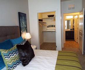 Salt Lake City apartment for rent - Main Bedroom With Closet at Enclave at 1400 South Apartments, Salt Lake City