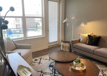 Draper apartment for rent - a living room with two couches and a coffee table