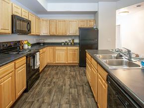 South Jordan apartment for rent - Spacious Kitchen With Pantry Cabinet at Four Seasons at Southtowne Apartments, South Jordan, UT