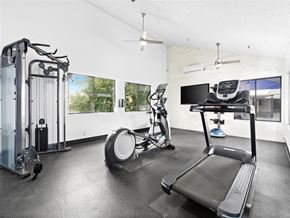 San Pedro apartment for rent - fitness center machines at Harbor Terrace Apartments, California, 90731