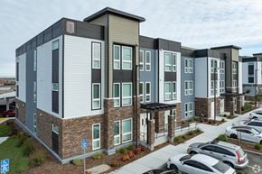 American Canyon apartment for rent - Apartment complex with a parking lot in front.