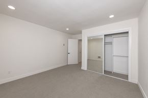 Los Angeles apartment for rent - Midvale Interior of Apartments Bedroom Showing Closet Slide Doors