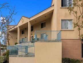 Inglewood apartment for rent - a building with a clock on the side of it