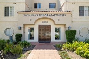Verdugo City apartment for rent - The entrance to the Twin Oaks Senior Apartments is welcoming.
