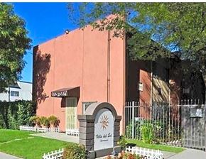 Sun Valley apartment for rent - A building with a sign that says "Pine View" in front of it.