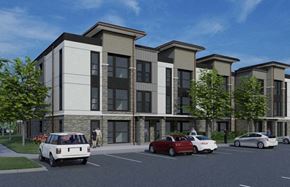 American Canyon apartment for rent - a rendering of an apartment building with cars parked in front of it