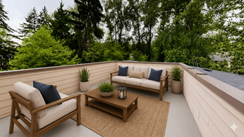 Spacious balconies