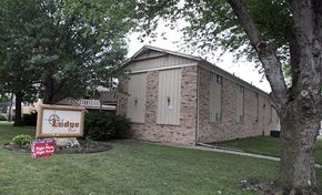 Wichita apartment for rent - a church building with a sign in front of it
