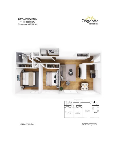 Floor plan for studio, 1000 sqft