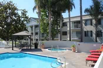 Shimmering swimming pool