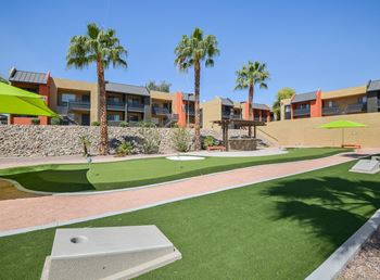 Sports court and adult entertaining space