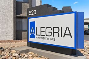 Tucson apartment for rent - a sign in front of a building that says allegra apartment homes