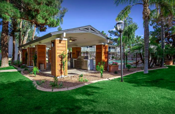 Bbq stations and garden courtyards throughout