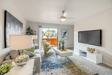 Tempe apartment for rent - a living room with a couch and a television