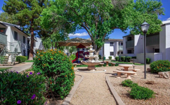Bbq stations and garden courtyards throughout