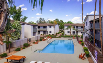 Resort-style amenities  including a pool with sundeck