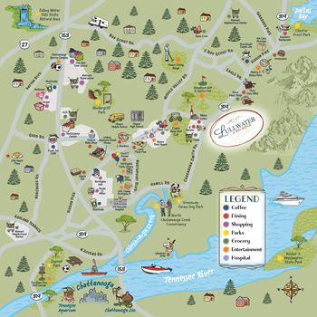 Lullwater at big ridge | neighborhood map