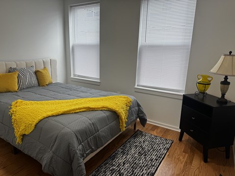 Floor plan for 1 bed, 1 bath