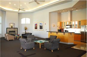 Wilsonville apartment for rent - Living room with a fireplace at Wilsonville Summit Apartments, Wilsonville , OR, 97070