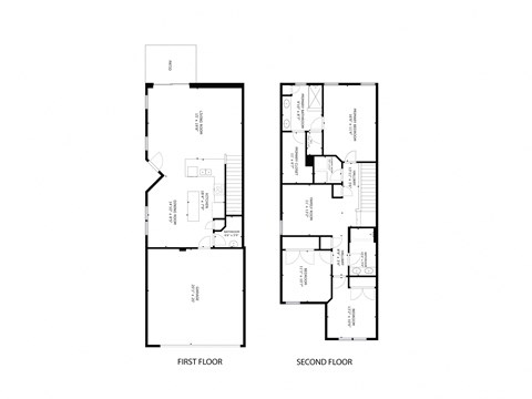 Floor plan for 3 beds, 2.5 baths, 1737 sqft