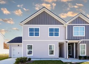 Chattanooga townhouse for rent - A modern two-story house with a garage.