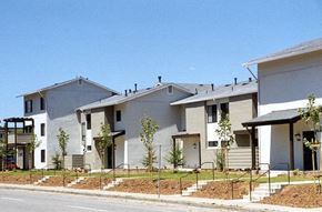 Oakland apartment for rent - a row of houses on the side of a street