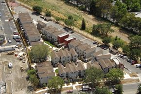 Santa Rosa apartment for rent - an aerial view of houses in a neighborhood