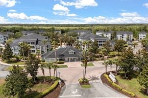 Titusville apartment for rent - A large, well-maintained housing development with a central courtyard.